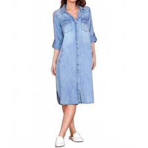 NEW BILLY T little star dress in denim